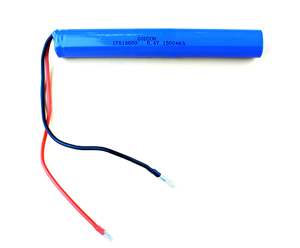 China 18650 Lithium Iron Phosphate Battery Rechargeable 6.4V 1500MAh factory