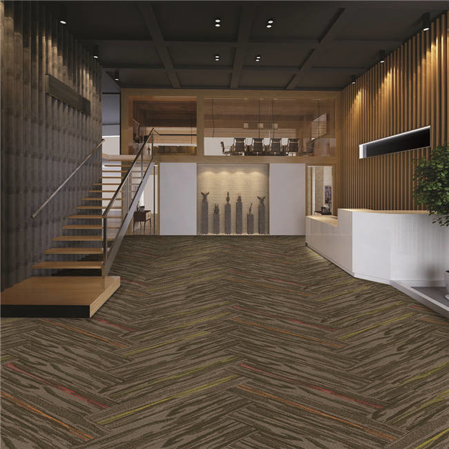 Commercial Carpet Squares / Peel And Stick Carpet Tiles CE , ISO Certified