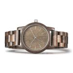 Waterproof Wooden Quartz Watch Oem Logo Handmade Round Case Shape