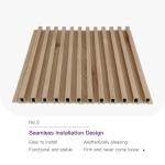 Hotel Residential WPC Wood Interior Decoration Great Wall Panels Decorative WPC