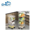 5 Tiers Kitchen Storage Rack Black Color Debris Storage Rack Accessories of