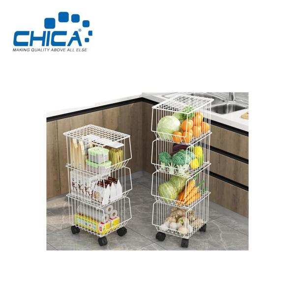 5 Tiers Kitchen Storage Rack Black Color Debris Storage Rack Accessories of
