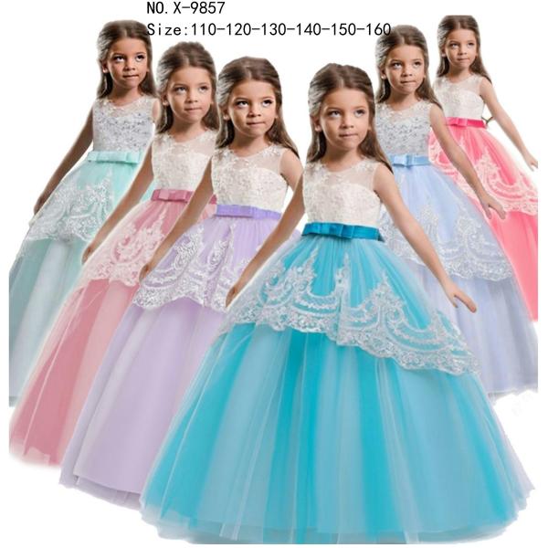 girl's princess dress evening dress wear party dress ready goods ready to ship