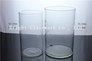 China Larger Glass Hurricane Candle Holders, Tall Glass Candle Holder factory