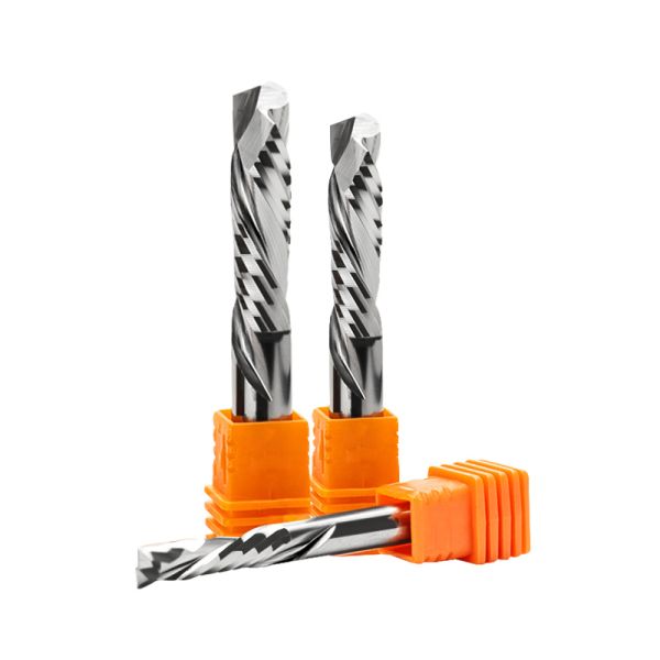 Carbide Cnc 1/8 1/4 3/8 Compression Spiral Router Bit for Wood 8mm Cut