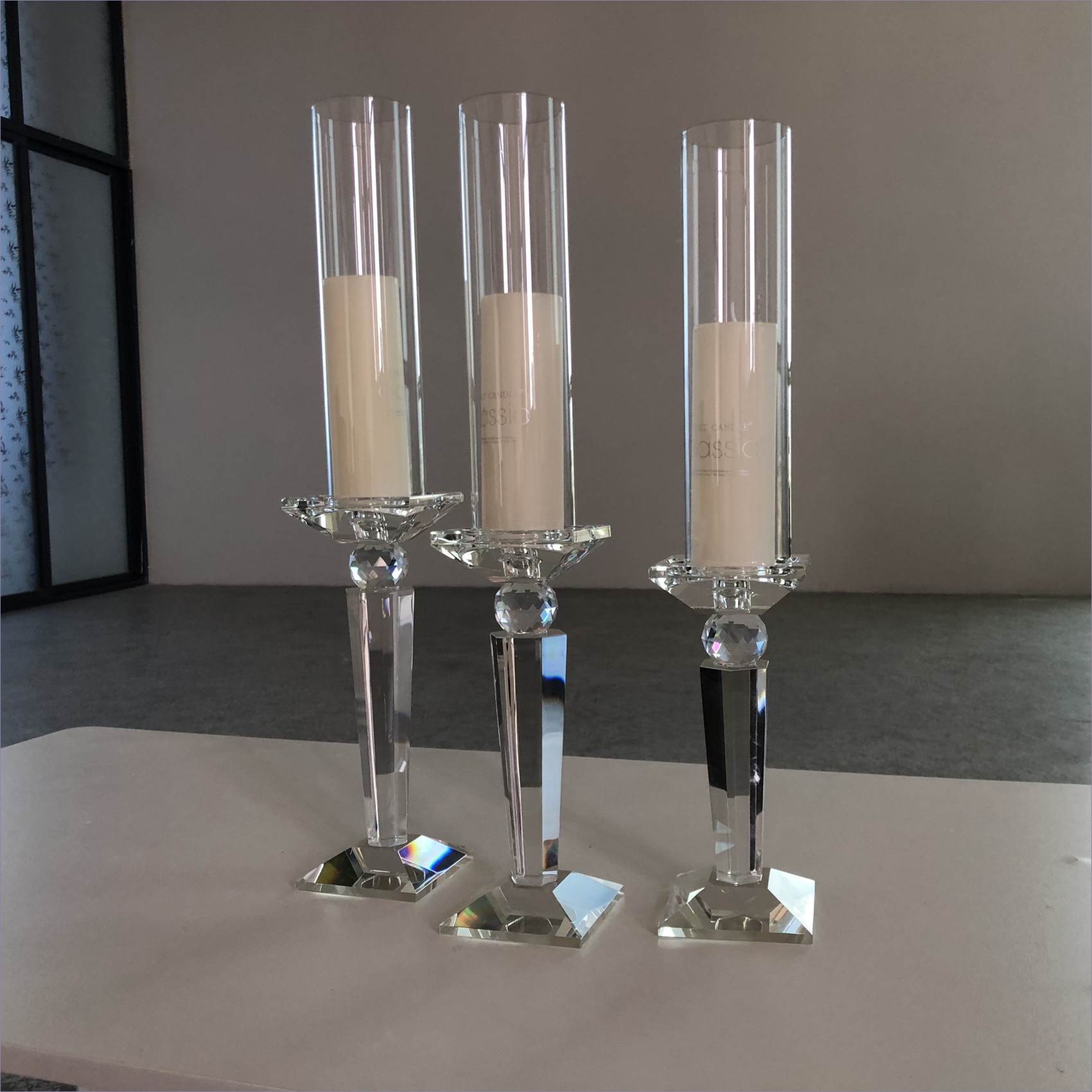 ZT-418G wedding decoration accessories single gold brass candlestick holder