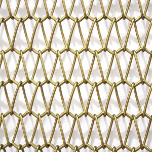 China Stainless Steel Metal Mesh Screen Room Divider Decorative Woven Mesh factory