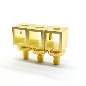 Gold Plating CNC Brass Parts Anodized Custom Metal Components