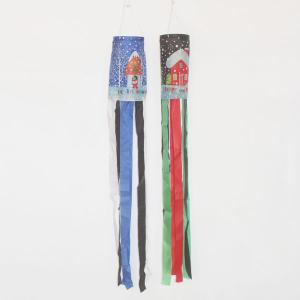 China Christmas wind sock house with snow factory