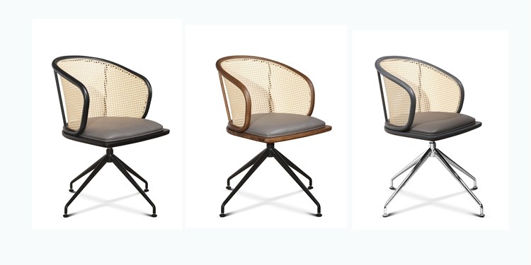 Executive Office Guest Rattan Office Chairs PU Upholstery 70cm Adjustable 10.5 Kg