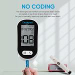 Greatpeak Diabetes Blood Glucose Meter Kit Large LCD Screen Smart Blood Sugar
