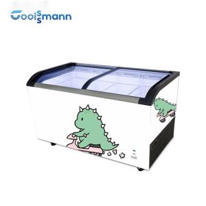 China Streamline Ice Cream Display Case , LED 273 - 645L Chest Fridge Freezer factory