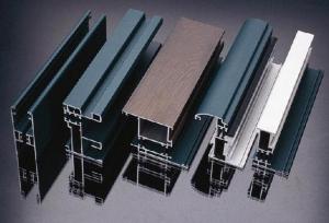 China Powder Painted Aluminum Extrusion Profiles , Aluinum Window / Door Profile factory