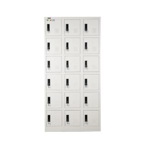 China 18 Door Steel Outdoor ISO14001 Lockable Filing Cabinets factory