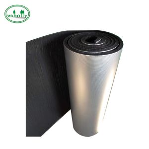 Back Bonded 0.5mm Rubber Foam Insulation Roll Fireproof