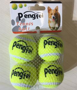 China Pet Tennis Balls Fetch Throw Chew Dog Balls Toys factory