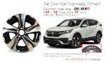 17" Machined Black Wheel For Honda CR-V 17-20 OEM Alloy Rim 64110