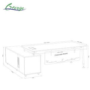 Commercial Classic Home Office Desks Rectangular Design Office Essential