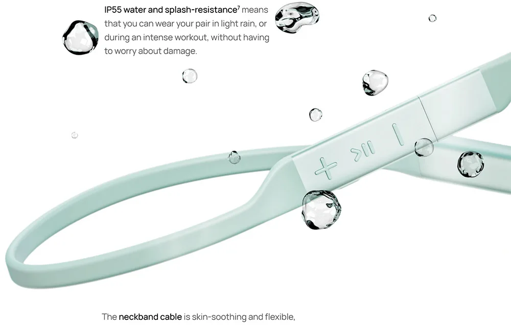 Hua Wei Freelace Pro 2 Wireless Earphones With Neck Mounted High Sound Quality and Long Battery Life