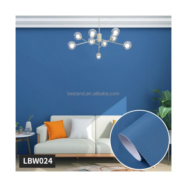 Matt Surface Textured Wall Paper for Interiors Homes Plain Color Vinyl Self-Adhesive Wallpaper Peel Stick Entertainment