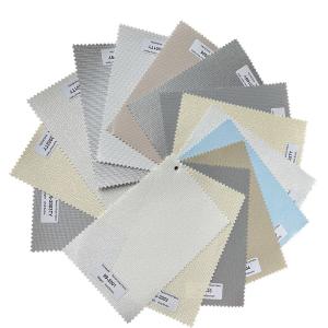 China 350gsm Ferrari Vinyl Fabric Grade 5 Window B1 Roman Blind Fabric factory