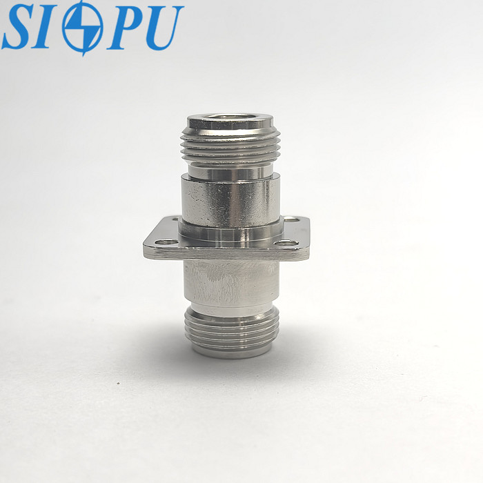 N Female to N Female RF Coax Adapter – Flange Mounted