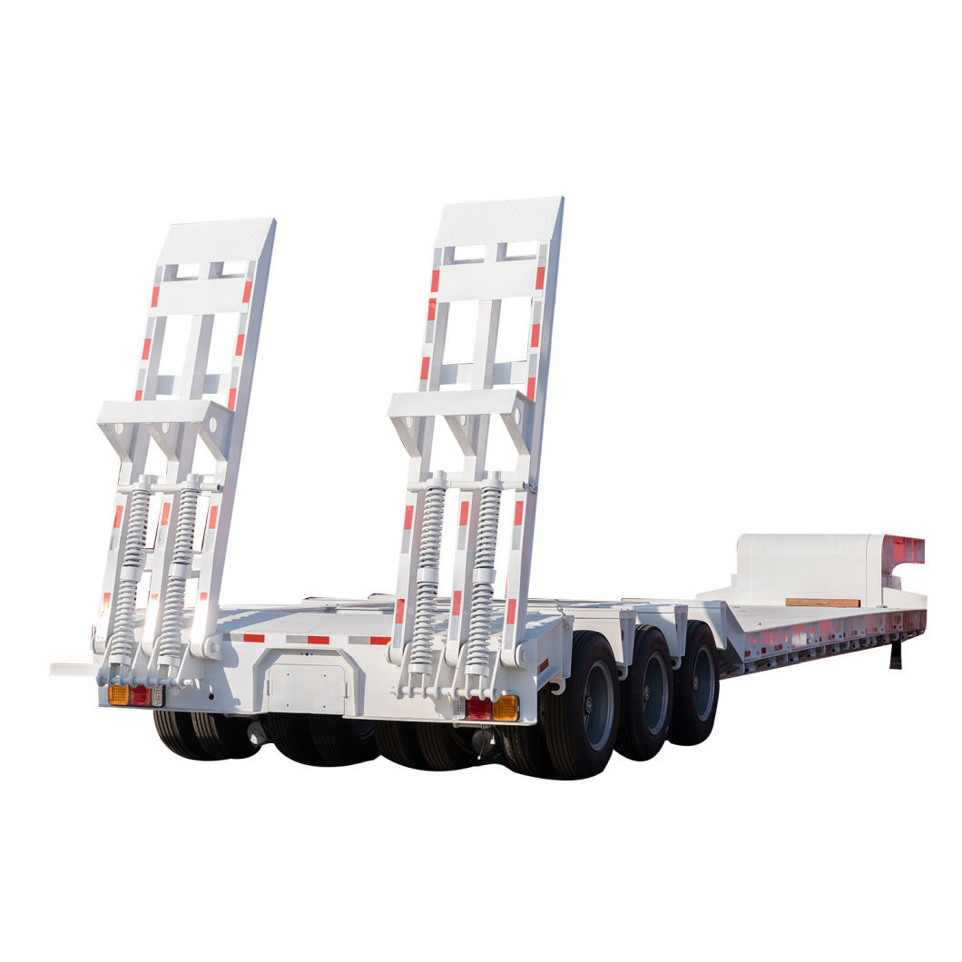 High-Capacity Three-Line Six-Axle Lowbed Trailer for Industrial Use