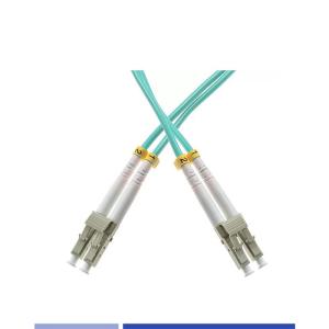 China OM3 Multimode LC UPC Duplex Fiber Patch Cord LSZH 3m 2.0mm factory
