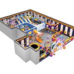 Childrens Indoor Playground Equipment 100 Squares Indoor Commercial Playground