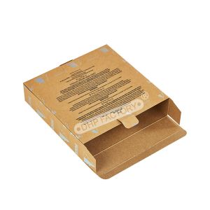 Personalized Brown Paper Gift Boxes With Colorful Printing Pattern