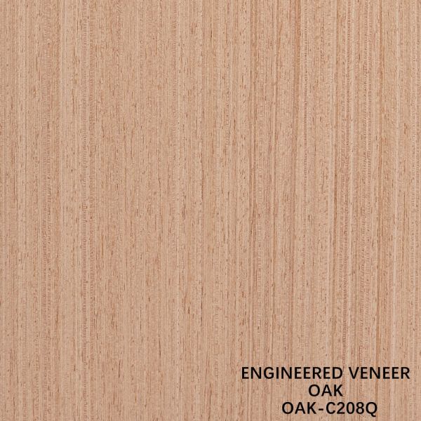 China American Oak Engineered Wood Veneer Quarter Slice Cut 0.5mm Thinckness For Door And Cabinet Face OAK-208Q / 373S / 1092S / 1103S / 1188C factory