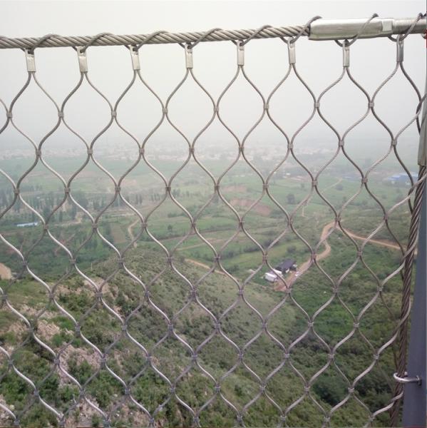 SS 316 Ferrule Inox Cable Flexible Stainless Steel Wire Rope Mesh Netting For