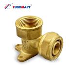 Chrome Plated Brass Pex Compression Fittings ISO 14001 Approved For Pex Water