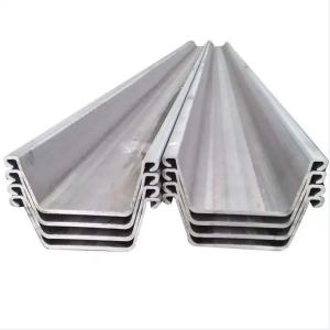 China Hot Rolled Pile Beam U Shaped Steel Concrete Sheet Pile S275 S355 S390 S430 SY295 SY390 factory
