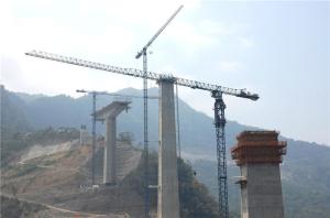 China XGTT100 12 Tons FLAT TOP Luffing Construction Site Crane 60m factory
