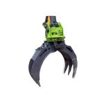 Durable Q355B Material Hydraulic Excavator Wood Grapple For CAT320