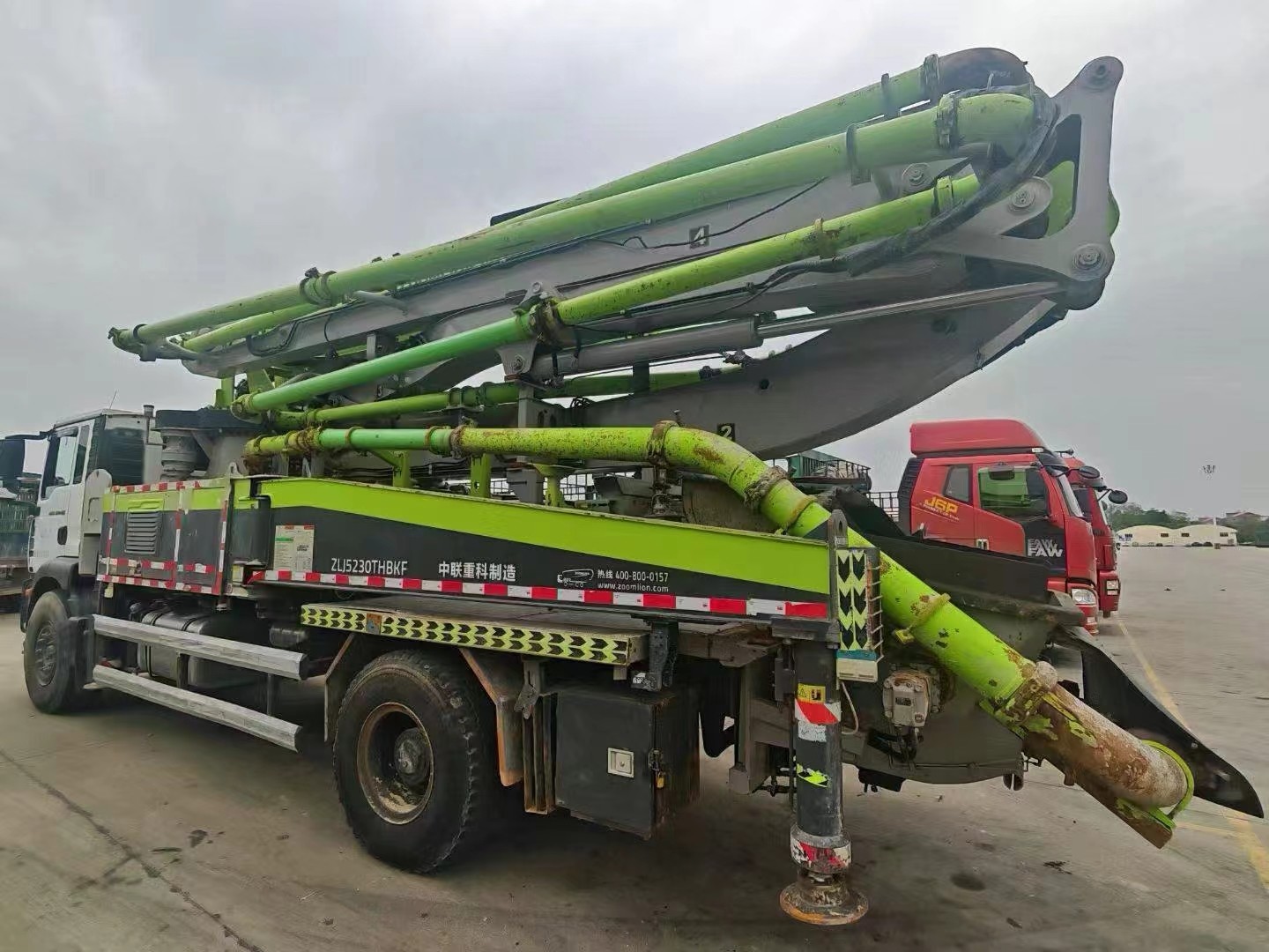 2022 Zoomlion Concrete Pump Truck 38 Meters, Flexible For Small And Medium-sized Buildings