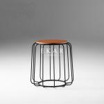 Modern Stainless Steel Frame Living Room Round Side Corner Table