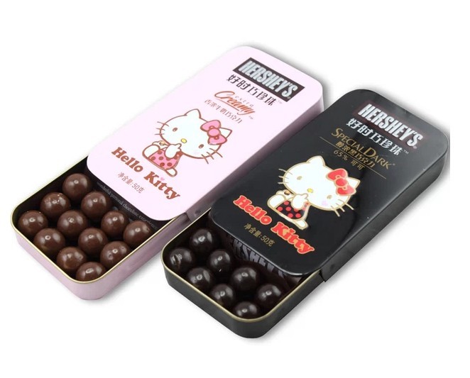 Food Grade Slide Small Tin Containers Push And Pull for Chocolate