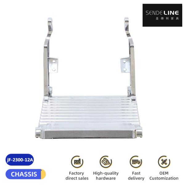 Aluminum Alloy barber chair footrest Electroplated Color Titanium Plated Gold