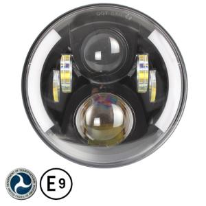 China 80W 7 Inch CREE LED Driving Light With DRL and Angel Eyes factory
