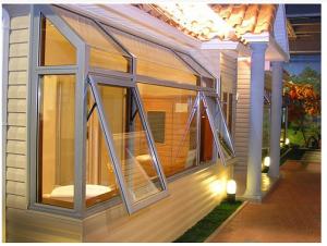China Durable Bathroom Aluminium Top Hung Window Lightweight And Dustproof factory