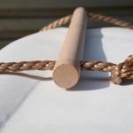 Multi Rungs Sports Wooden Rope Ladder For Children Activity Climbing Game
