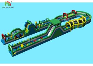 China 80 * 3 M PVC Tarpaulin Inflatable Sports Games Giant Obstacle Course factory