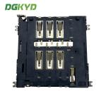 MICRO-SIM Card Holder NO-PUSH 1.50H 6PIN Card Holder Telephone Card Holder