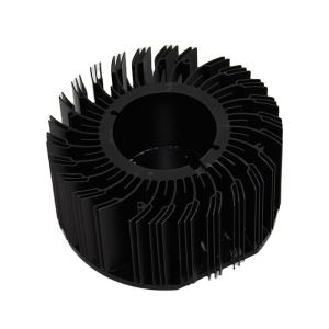 China Custom Round Aluminum Heatsink Natural Anodise / Painted / Tin Plated Finish on sale