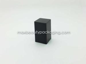 China N-2063 uv coating matte black finish nail polish cap nail polish packaging double square cap plastic cap flat brush factory