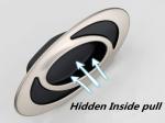 Gold Plated Ceramic Kitchen Cabinet Knobs / Closet Porcelain Handles T Bar Pulls