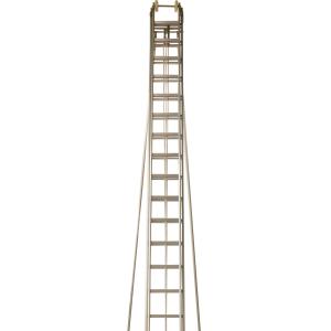 China 2 Section Aluminum Extension Ladder Customize Length 9m 12m 15m Rescue factory