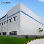 Graphic Steel Workshop Building Light Weight Portal Frame Structure